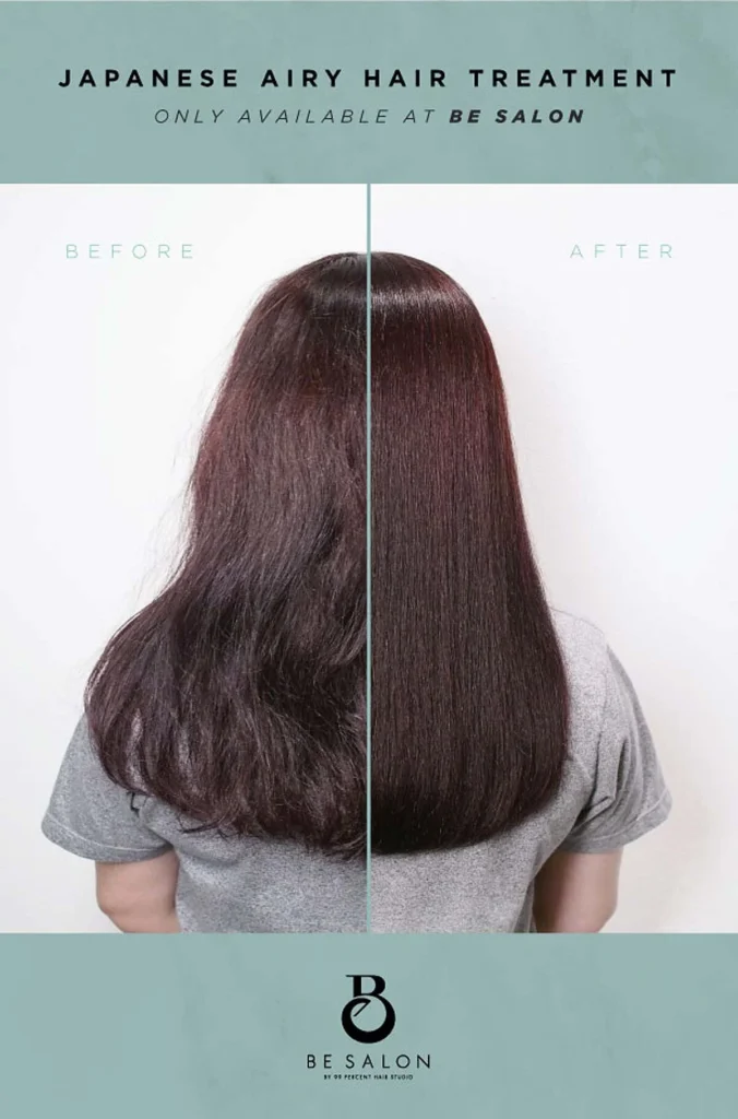 The Japanese Airy Hair Treatment can effectively transform your hair to feel soft and supple.